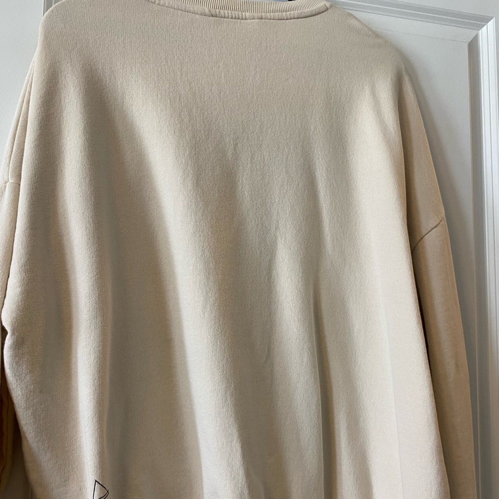Eleven Paris Beige Sweatshirt with Black Label - Picture 5 of 5